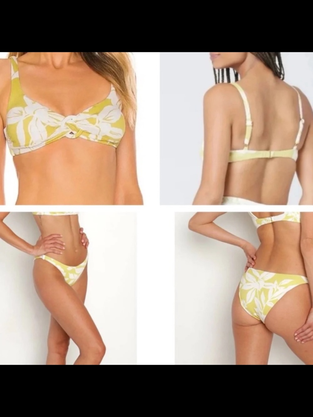 L*Space Bikini Set Bella Top and Camacho Bottom Havana Blooms Size S